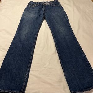 Mens Vintage Levis 517 jeans, size Large, Authentic Red Tab, Low Rise, Boot Cut